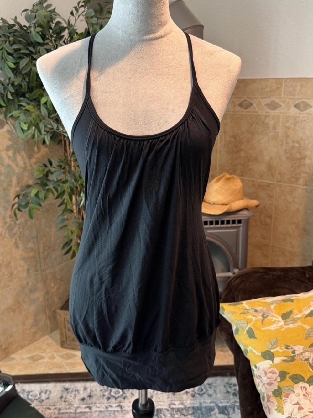 LULULEMON Black Strappy Tank Top